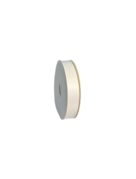 Panglică Double-face satin  28MM/91,4 METRI (White 029)