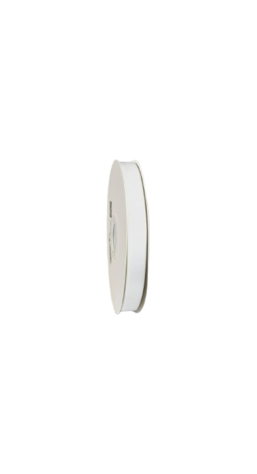 Panglică Double-face satin  16MM/91,4 METRI (White 029)