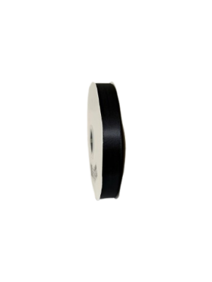 Panglică Double-face satin  22MM/91,4 METRI (Black 030)
