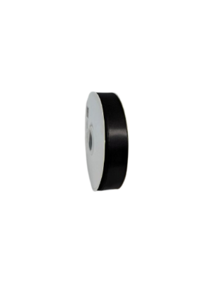 Panglică Double-face satin 28MM/91,4 METRI (Black 030)