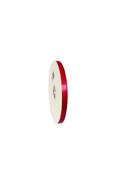 Panglică Double-face satin  9MM/91,4 METRI (Hot Red 252)
