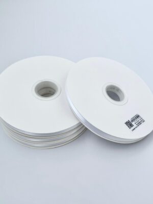 Panglică Double-face satin 9MM/91,4 METRI (White 029)