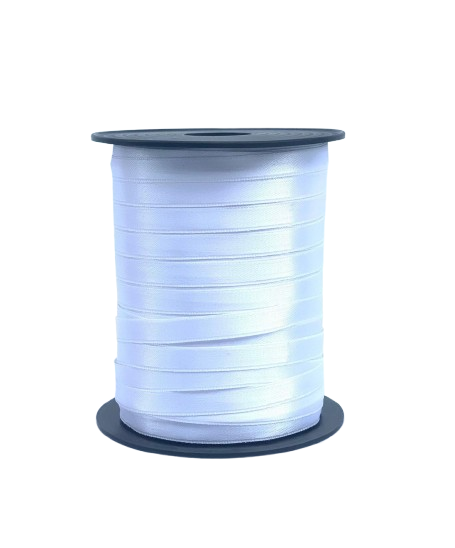 Panglică Double-face satin  10MM/200 METRI (Alb)