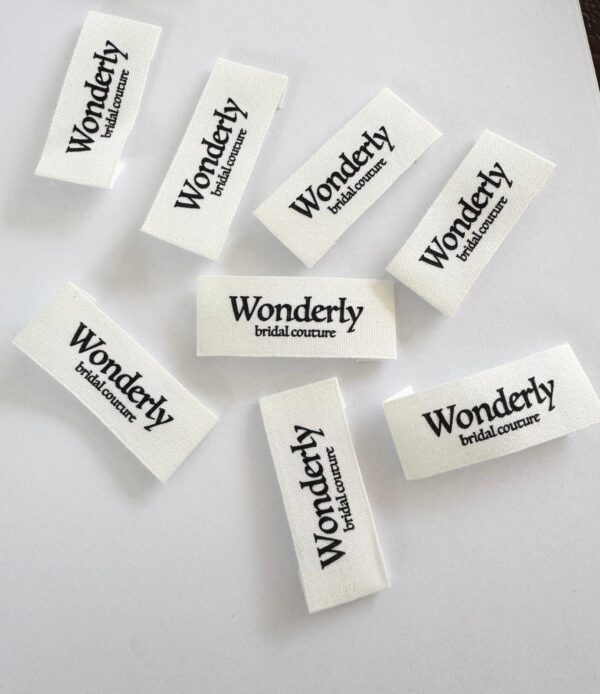 Etichete imprimate pe bumbac (mostre)