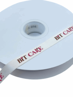 Panglică satinată premium imprimată cu 2 culori