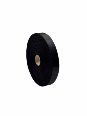 Negru Panglică Double-face satin 25MM/100 METRI (Negru)