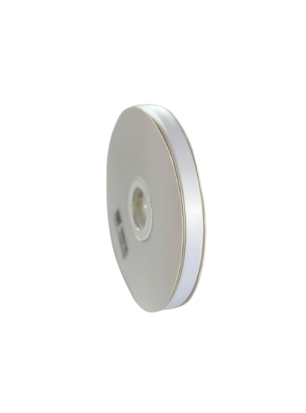 Panglică Single-face satin  19MM/91,4 METRI (White 029)