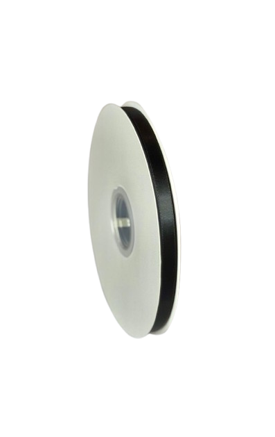 Panglică Single-face satin  9MM/91,4 METRI (Black 030)