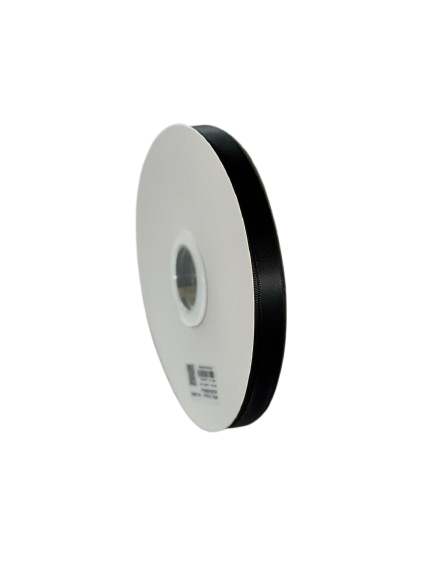 Panglică Single-face satin  19MM/91,4 METRI (Black 030)