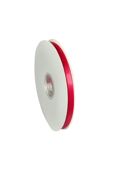 Panglică Single-face satin  9MM/91,4 METRI (Hot Red 252)