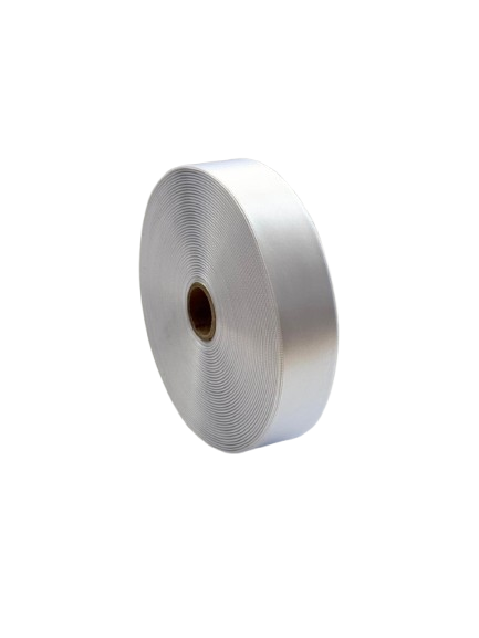 alb Panglică Double-face satin 38MM/100 METRI (alb)