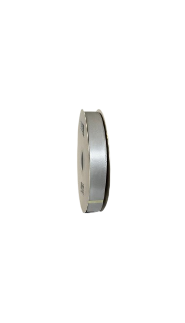 Panglică Double-face satin  22MM/91,4 METRI (Light Silver 009)