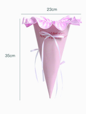 Conuri flori din carton 23x35cm (165 Light Pink)