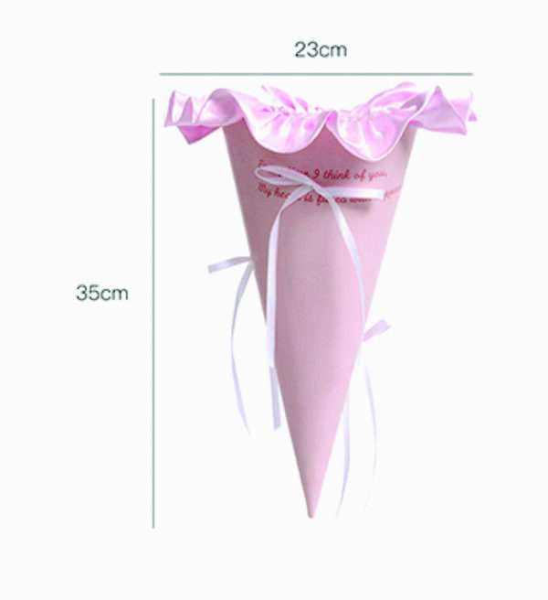 Conuri flori din carton 23x35cm (165 Light Pink)