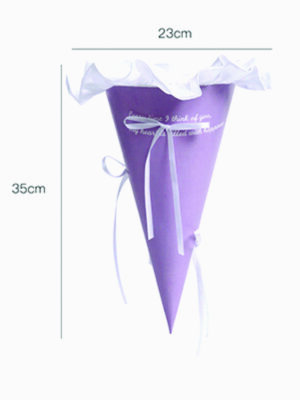 Conuri flori din carton 23x35cm (033 Liliac Mist)