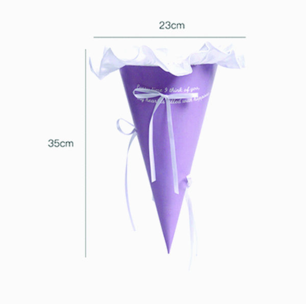 Conuri flori din carton 23x35cm (033 Liliac Mist)