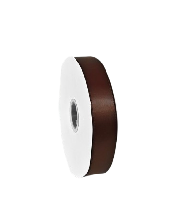 Panglică Double-face satin  28MM/91,4 METRI (Black Coffee 855)